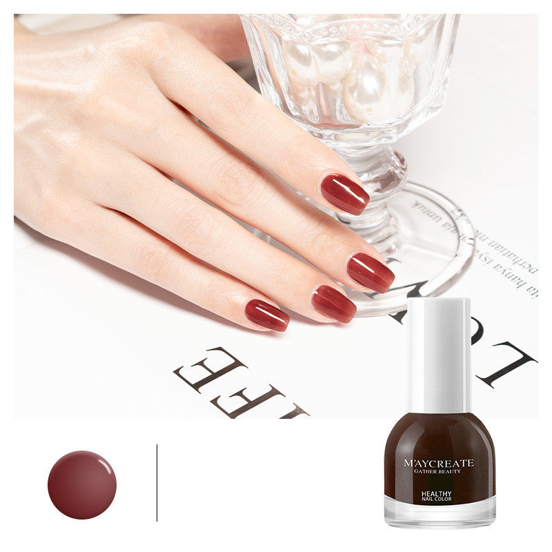 Nail Polish Female Long-lasting Tear-free Baking Free Transparent Net Red Summer Nail Polish