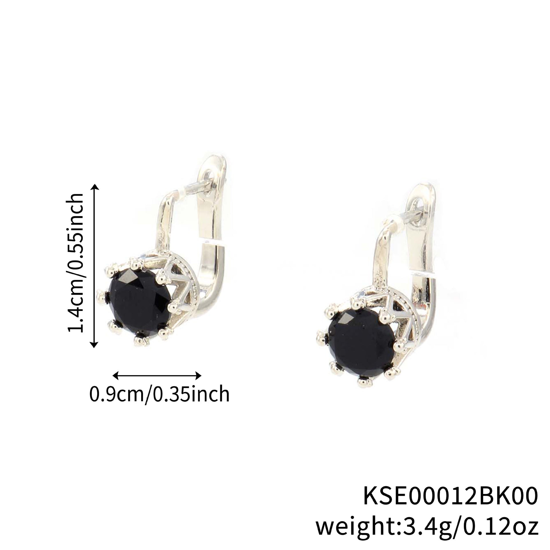 New Round Zircon Earrings For Women