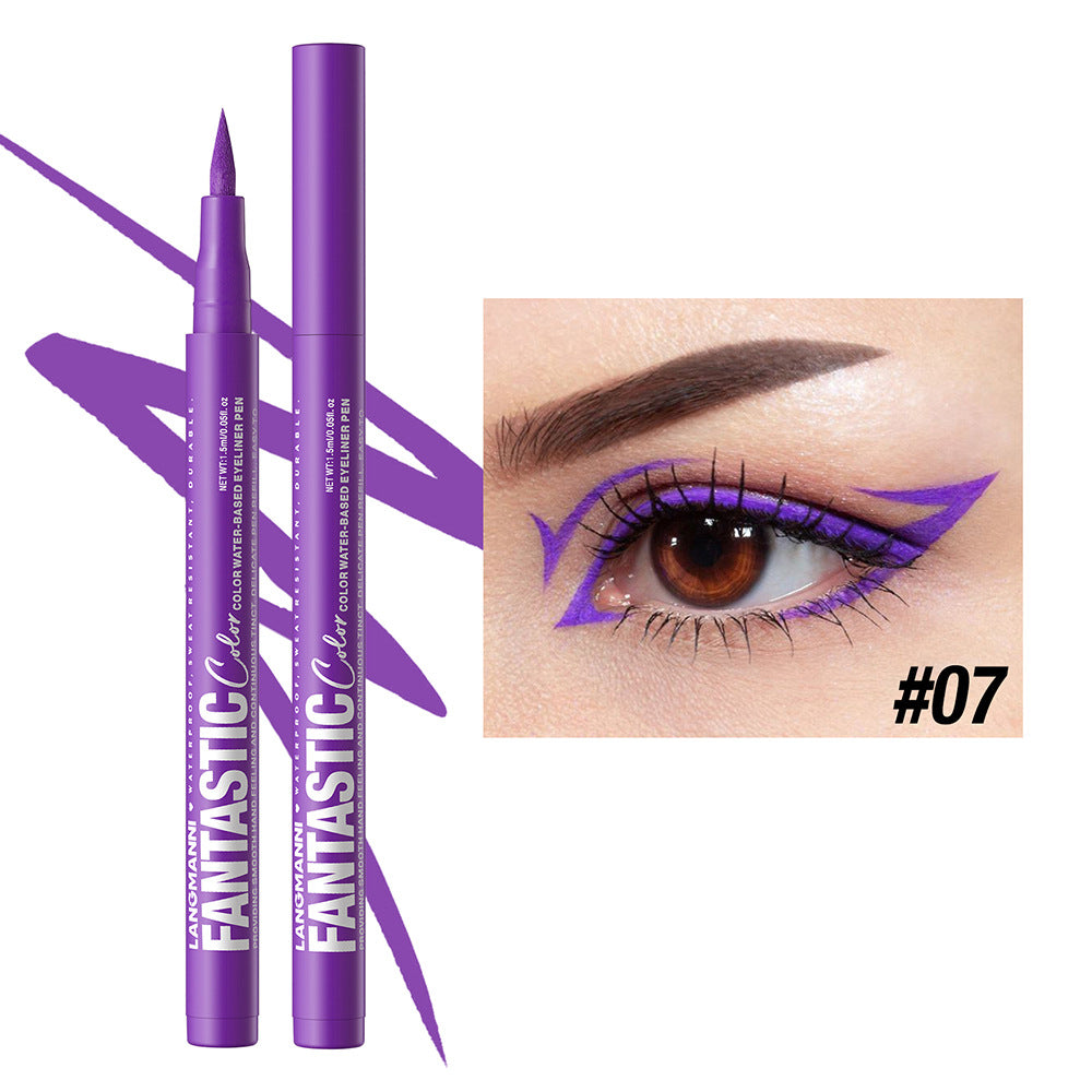 Liquid Twelve Colors Eyeliner Single Matte Anti-smudge Eyeliner