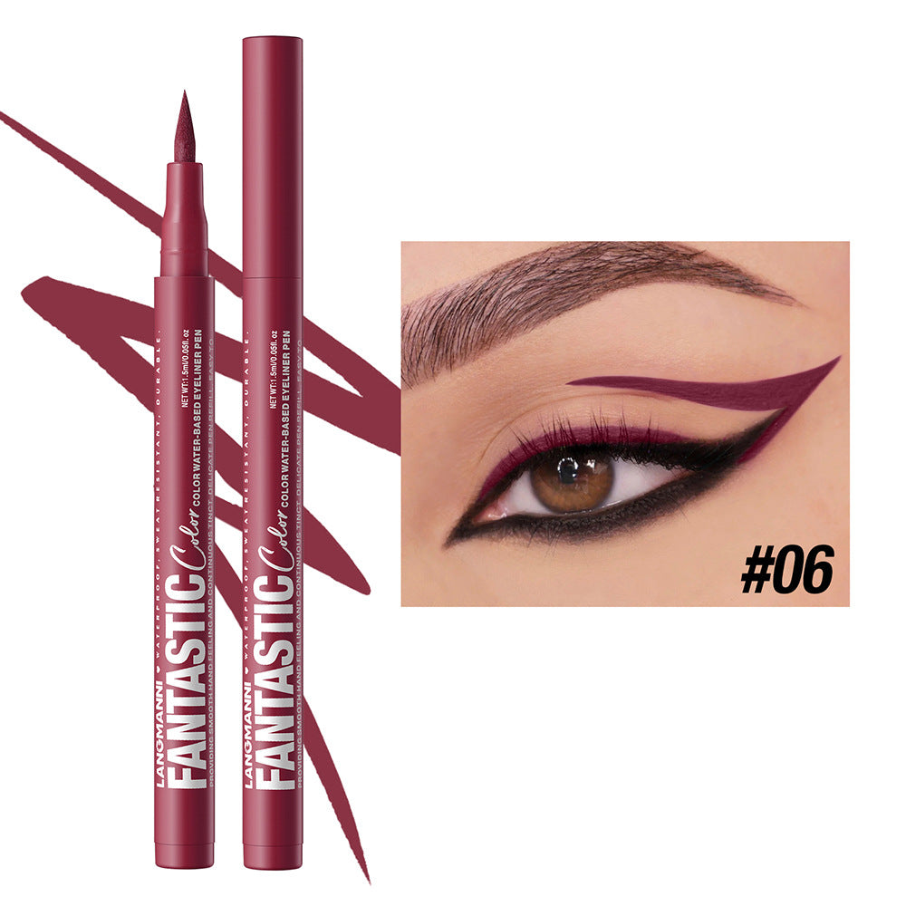 Liquid Twelve Colors Eyeliner Single Matte Anti-smudge Eyeliner