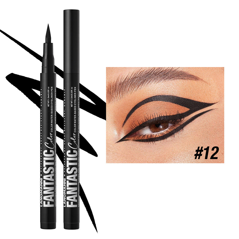 Liquid Twelve Colors Eyeliner Single Matte Anti-smudge Eyeliner