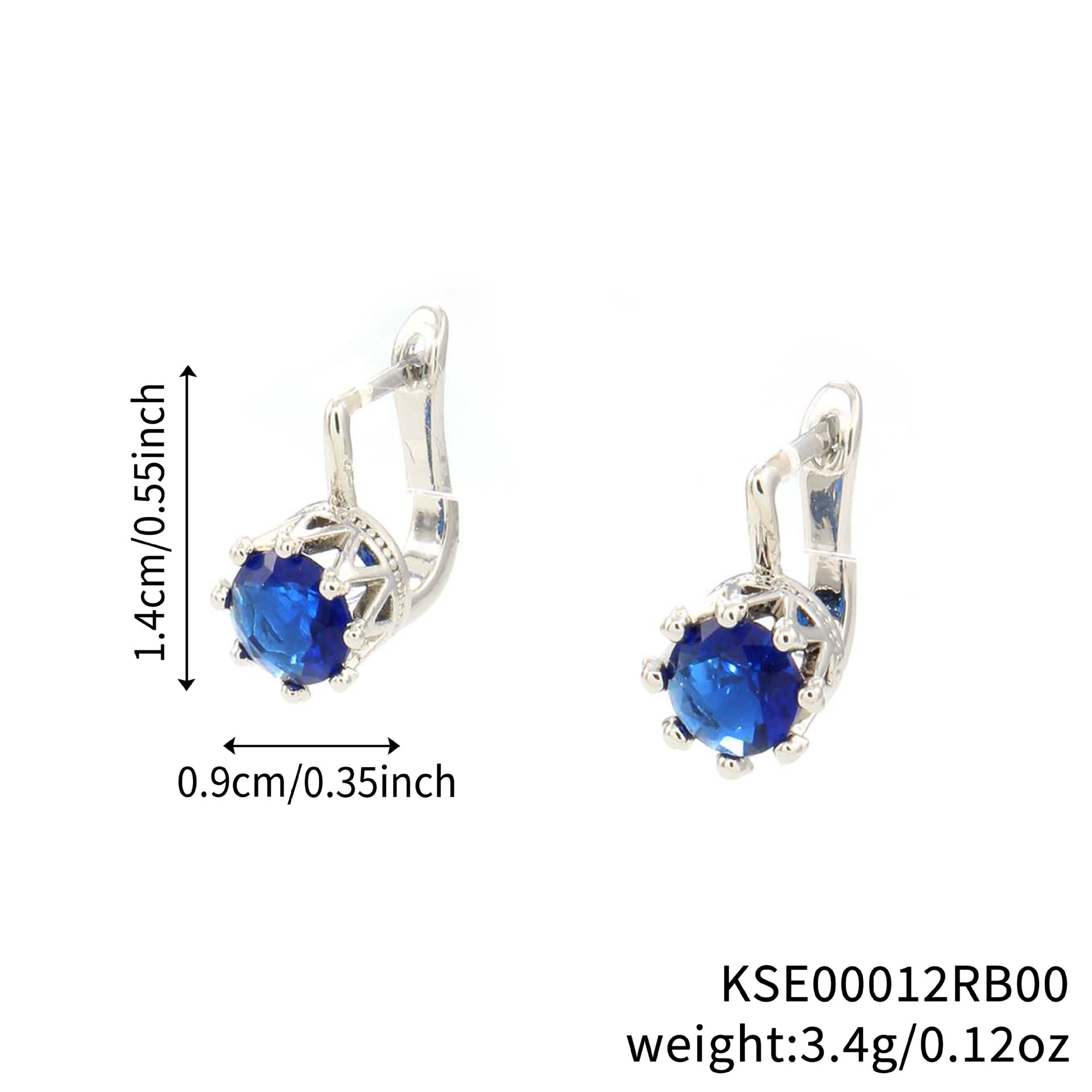 New Round Zircon Earrings For Women