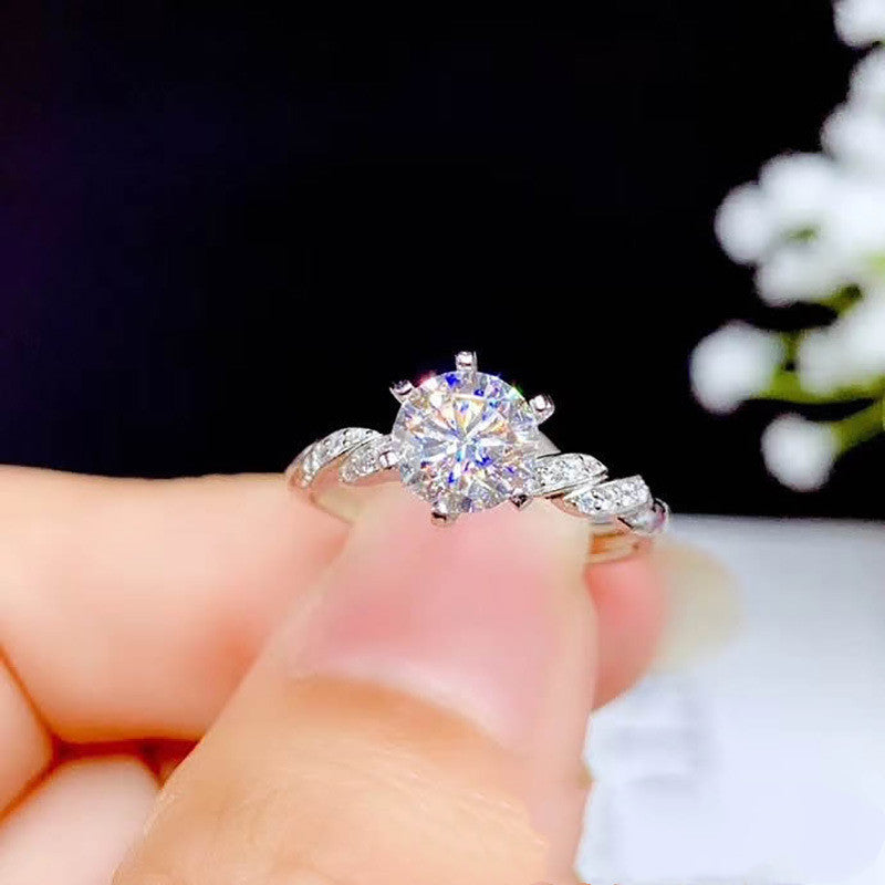 Twist Ring 18K Gold Craftsmanship Thick Gold Plating Can Be Drilled Pen