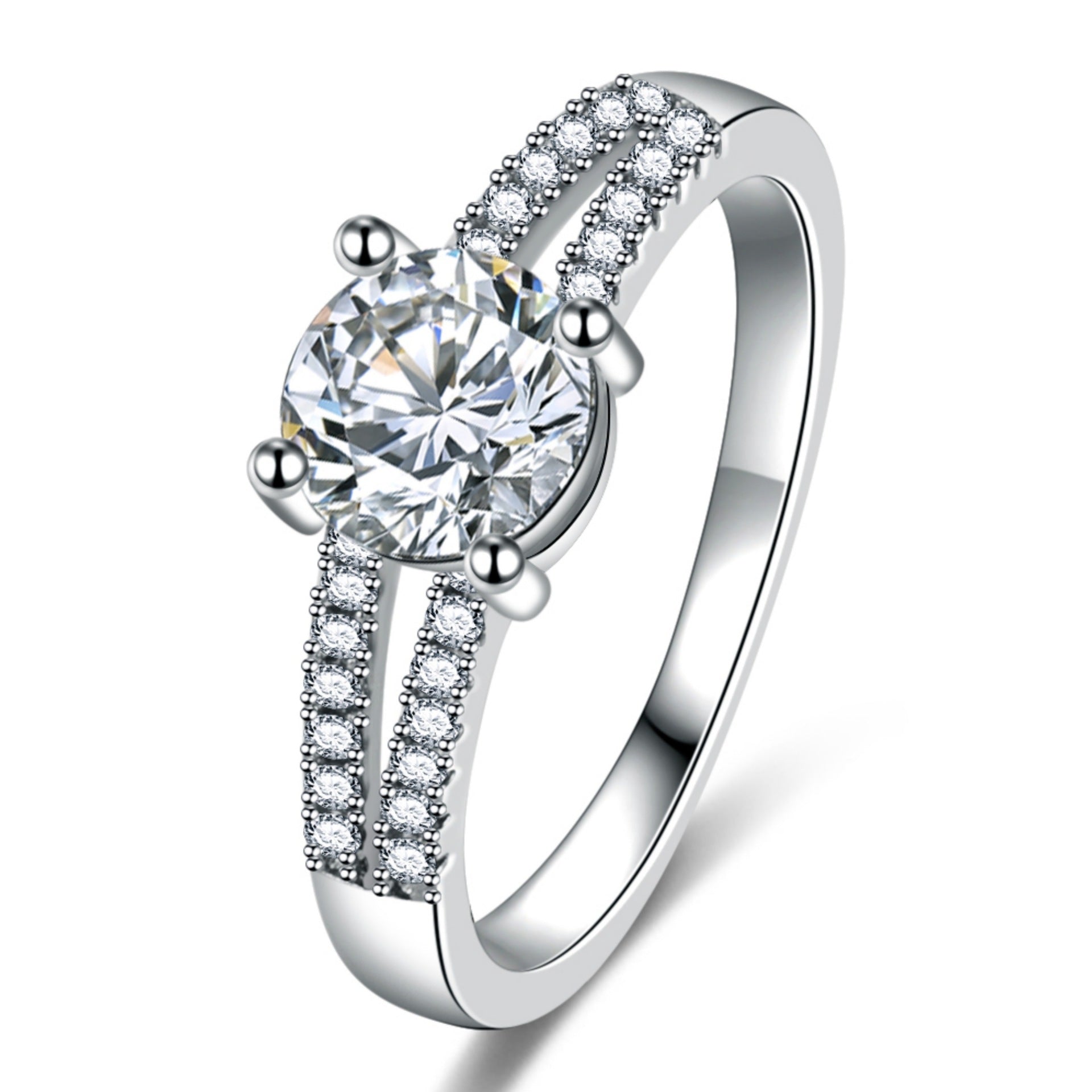 Women's Ring European And American Style Micro-Pave Cubic Zirconia