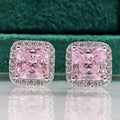 New Minimalist Ice-flower-cut Stud Earringsversatile Silver Jewelry For Women