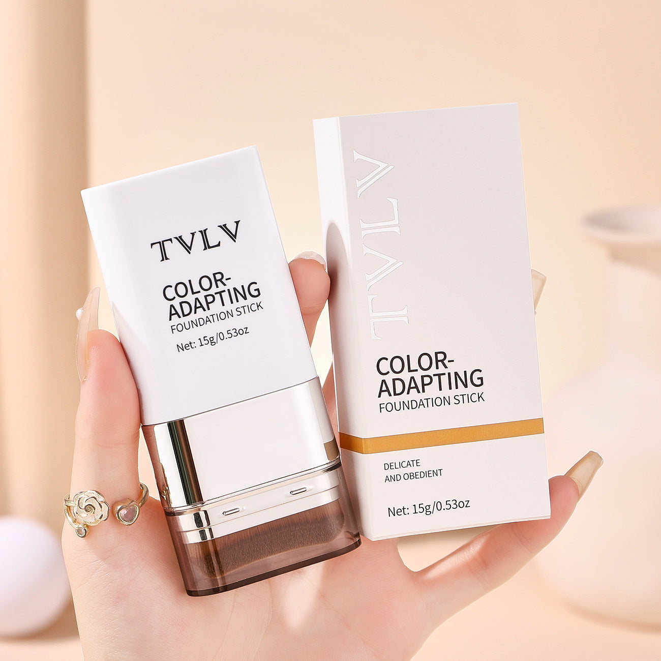 2-in-1 Color-changing Foundation Stick For A Dewy, Non-cakey Finish With A Dual-ended Applicator