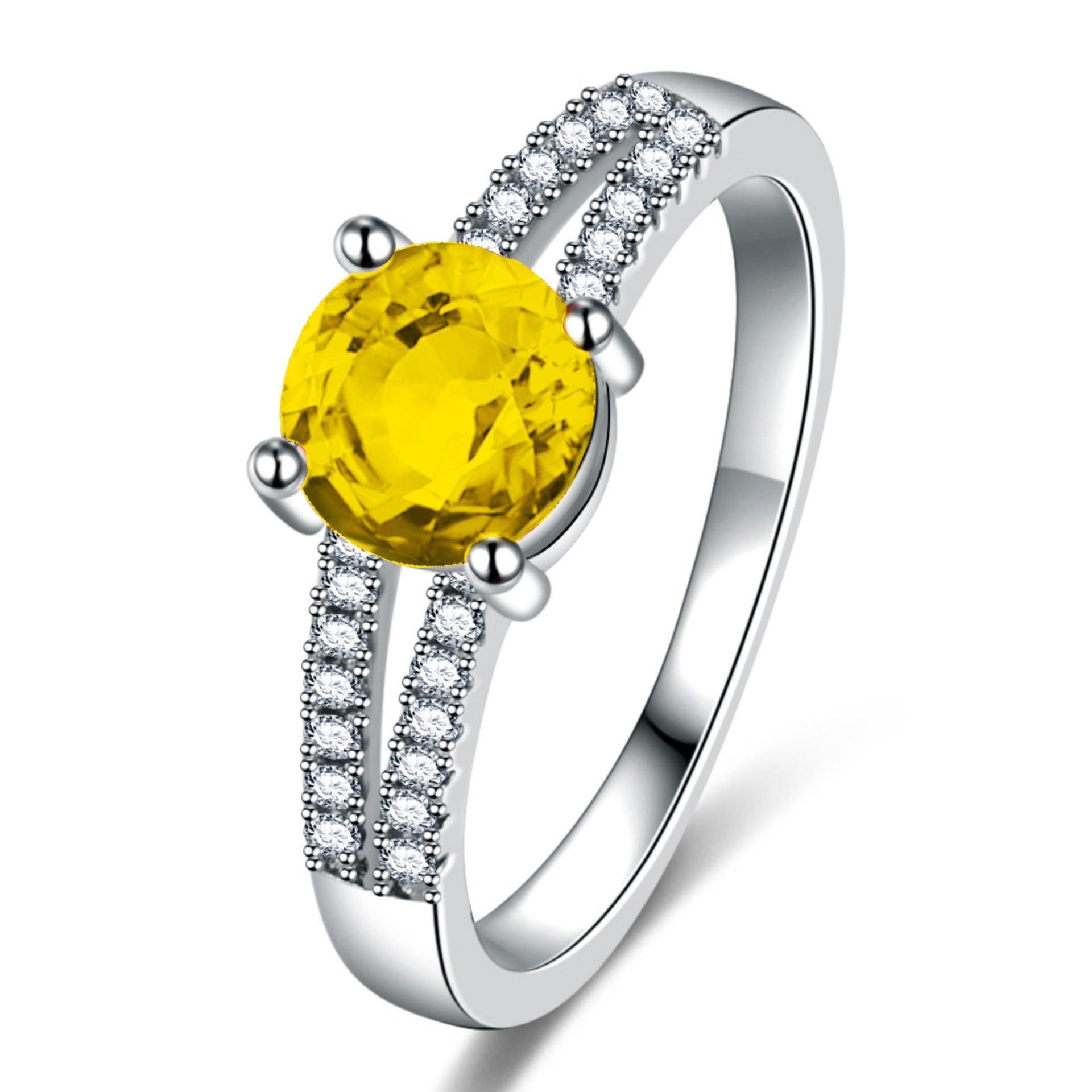 Women's Ring European And American Style Micro-Pave Cubic Zirconia