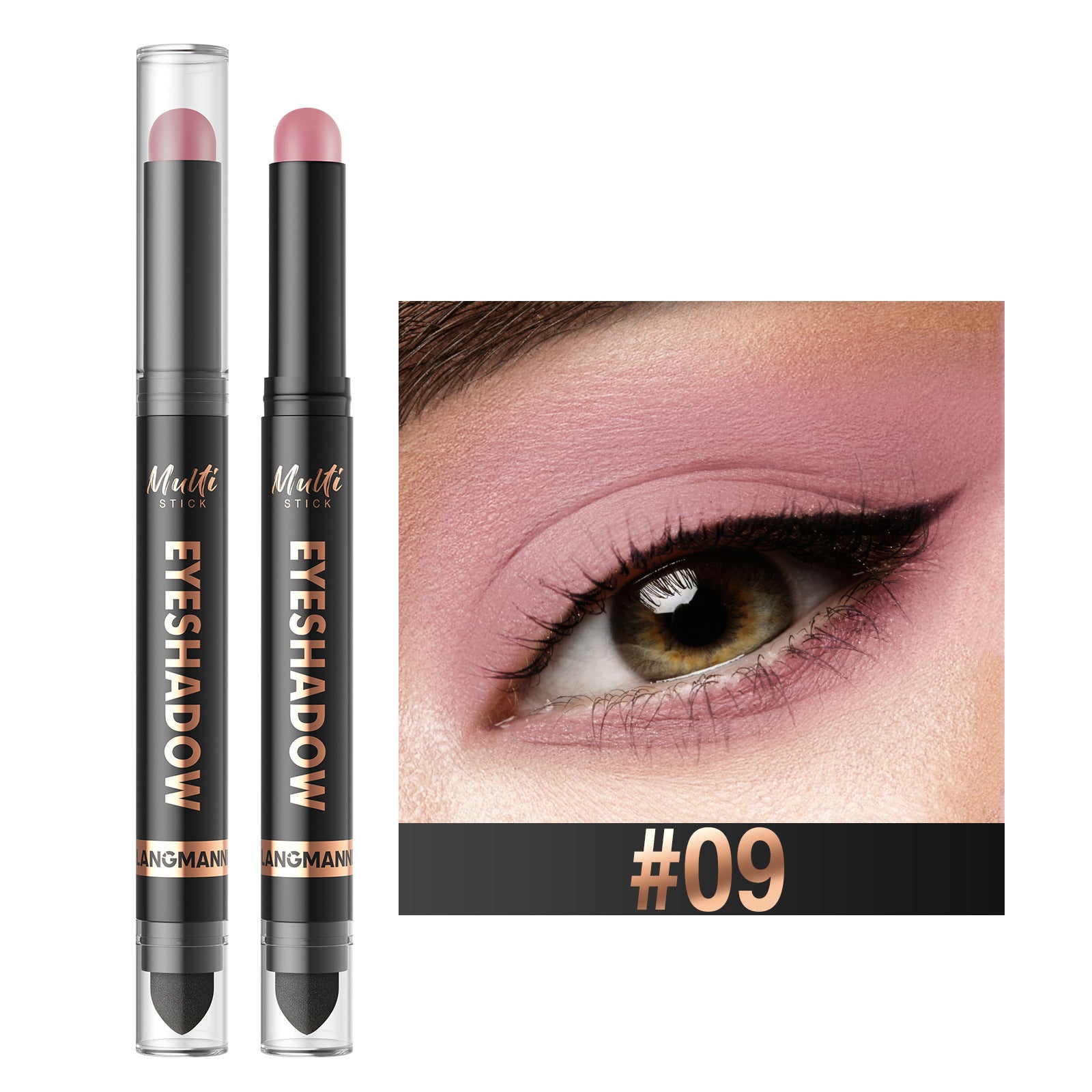 16-Color Dual-Head Waterproof Long-Lasting Eyeshadow Pencil