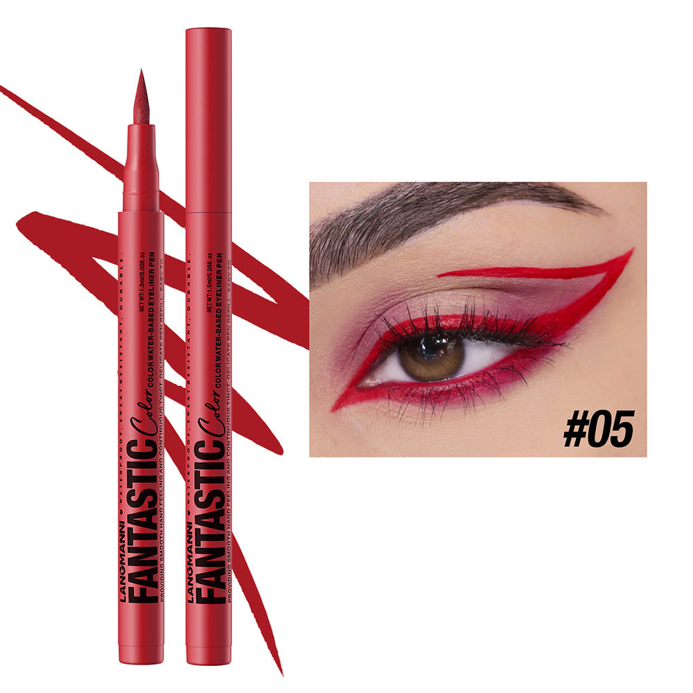 Liquid Twelve Colors Eyeliner Single Matte Anti-smudge Eyeliner
