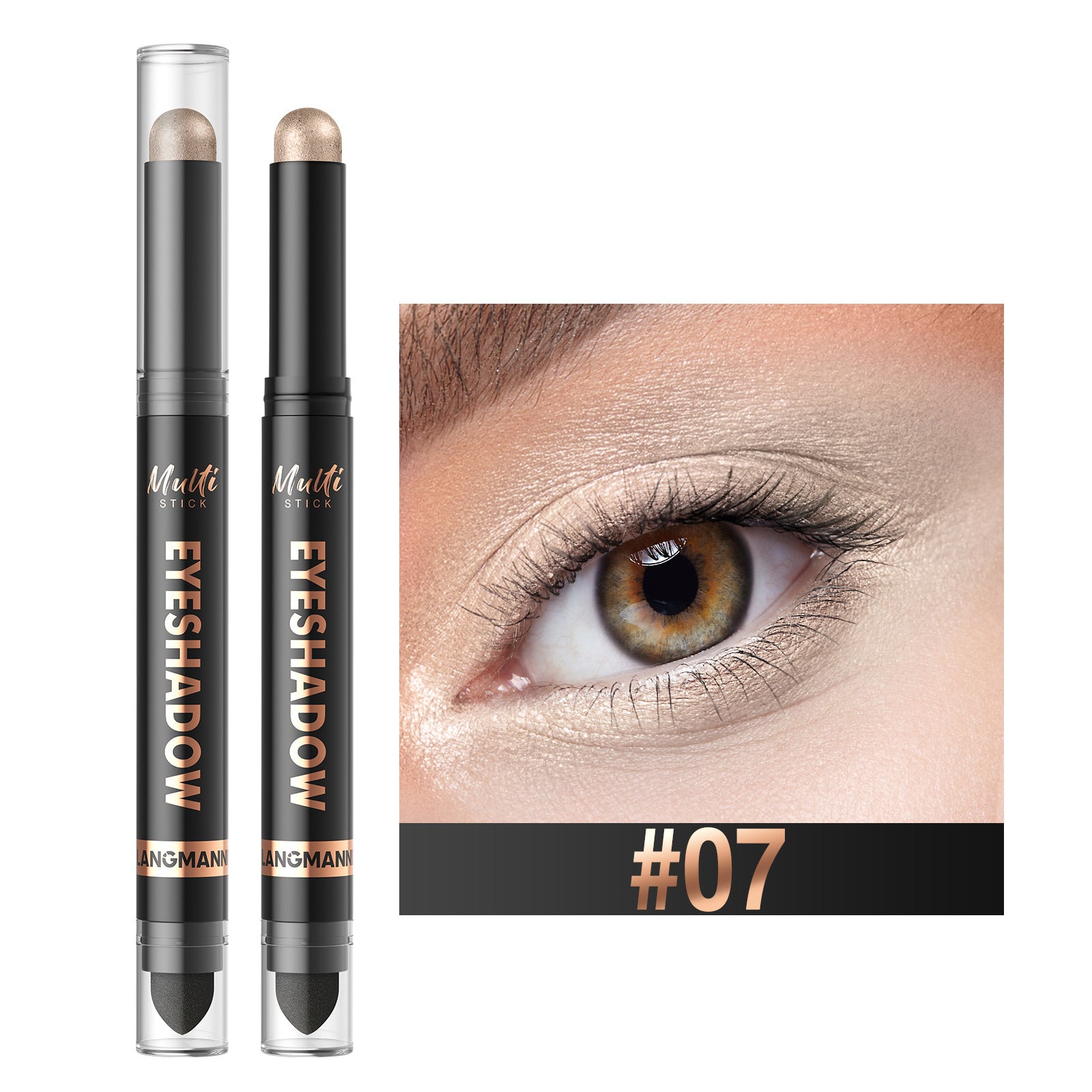 16-Color Dual-Head Waterproof Long-Lasting Eyeshadow Pencil