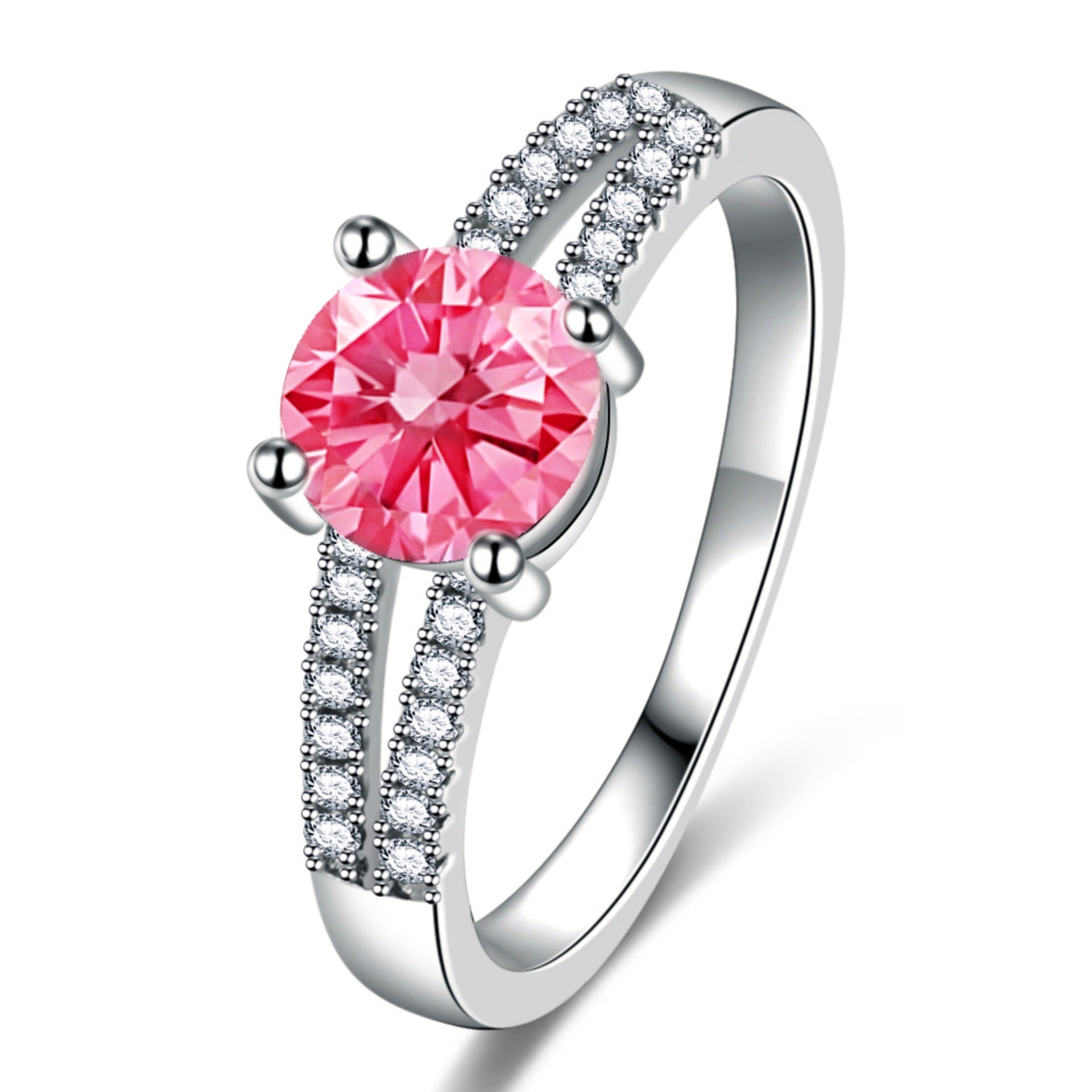 Women's Ring European And American Style Micro-Pave Cubic Zirconia