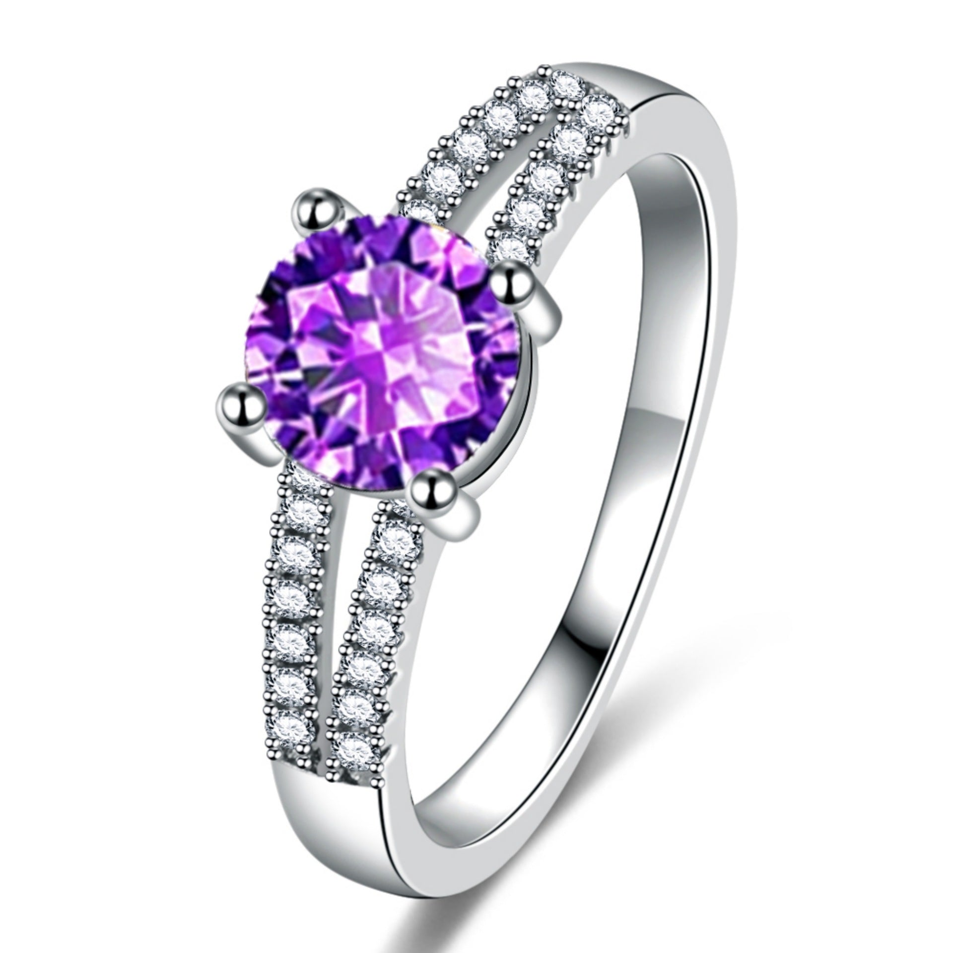 Women's Ring European And American Style Micro-Pave Cubic Zirconia